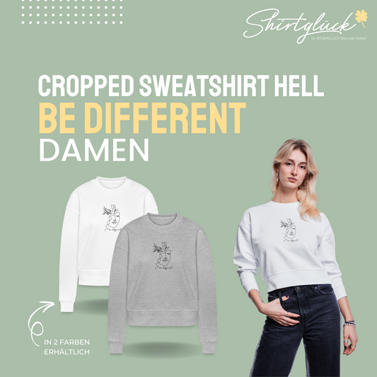 Shirtglück Stanley/Stella Cropped Frauen Bio-Sweatshirt CROPSTER