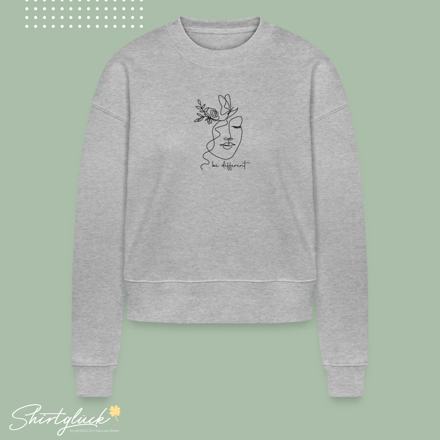 Shirtglück Stanley/Stella Cropped Frauen Bio-Sweatshirt CROPSTER