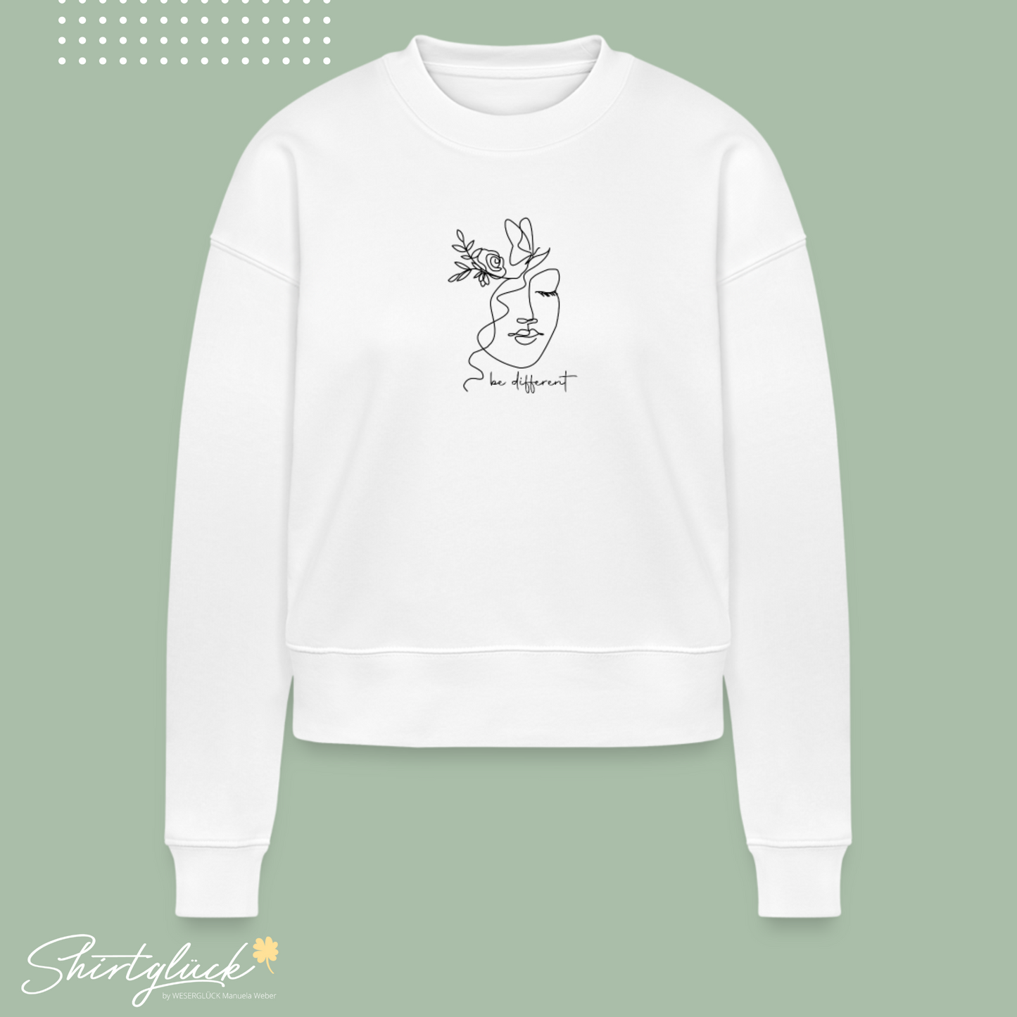 Shirtglück Stanley/Stella Cropped Frauen Bio-Sweatshirt CROPSTER