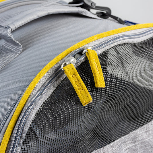 DUVO+ Cozy Paris Travel Bag / Reisetasche für kleine Hunde & Katzen | 3in1 grau