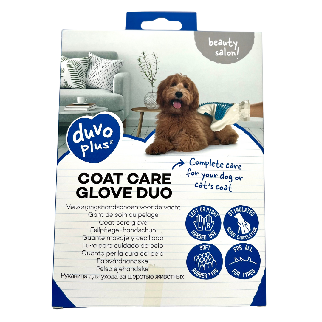 DUVO+ Fellpflege Handschuh DUO | beidseitig nutzbar | Hund & Katzen