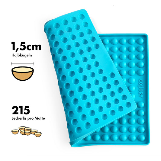 COLLORY Backmatte "Halbkugel" aus 100% lebensmittelechtem Platinsilikon zur Herstellung von Hundekeksen