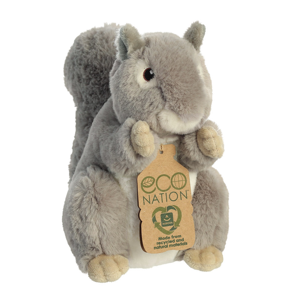 AURORA® Eco Nation klimafreundliches Plüschtier EICHHÖRNCHEN aus recyceltem Kunststoff | gestickte Augen | 20cm