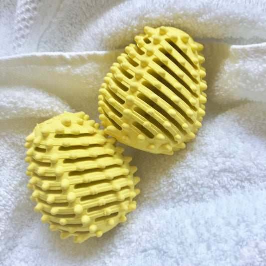 ECOEGG Dryer Egg® - 2 Stück Trocknerei GELB durftlos | eiförmige Trocknerbälle | umweltfreundlich | zero waste | vegan