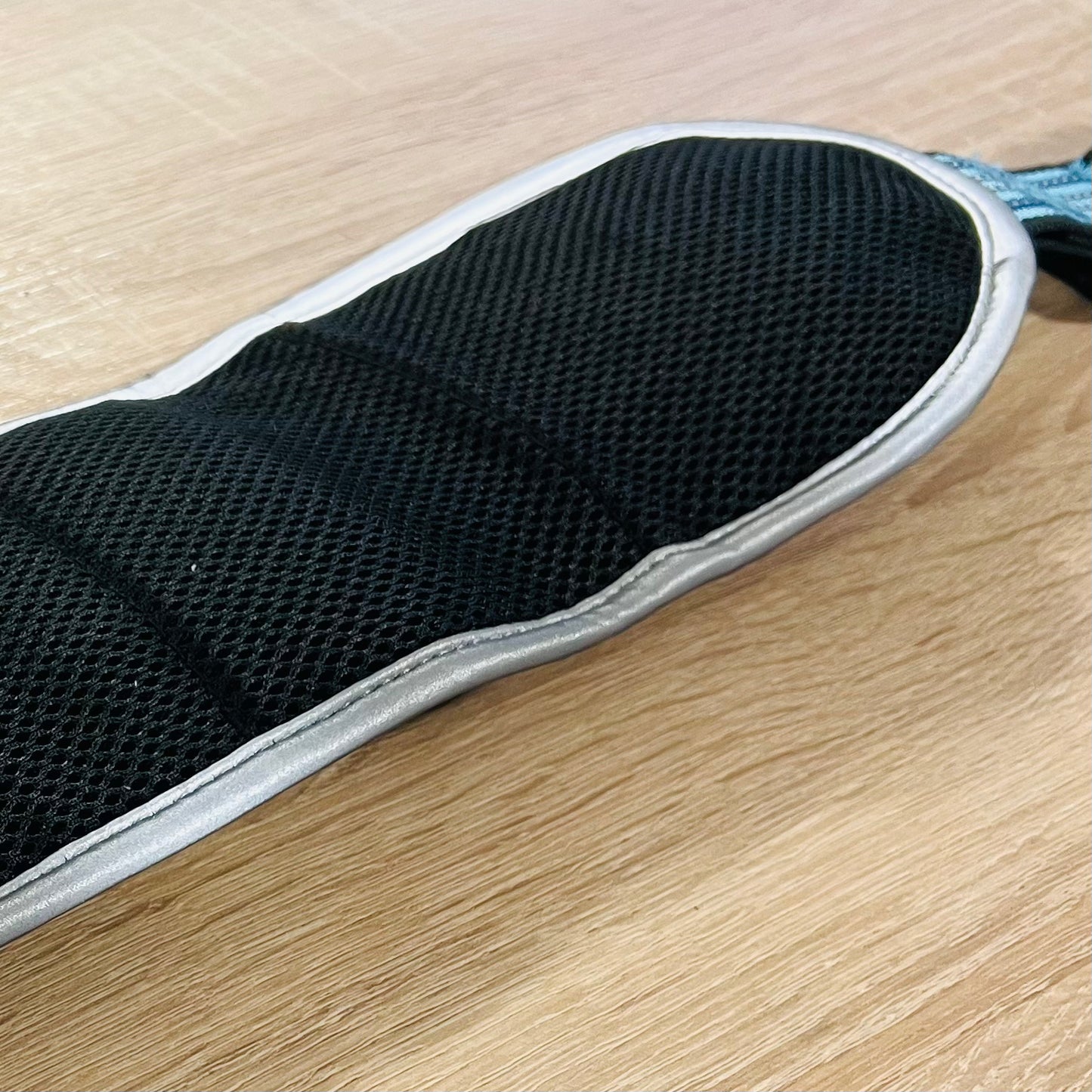DUVO+ Sportgurt mit verstellbarer Leine / Sports Belt & Line aus Nylon & Neopren | schwarz-blau-türkis