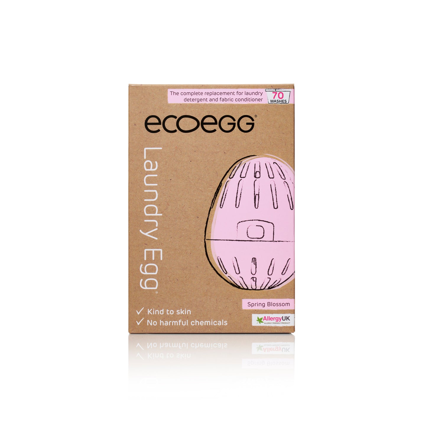 ECOEGG Laundry Egg® - Wäscheei ROSA Spring Blossom / Frühlingsblüte | natürliches Waschmittel mit Mineralpellets | umweltfreundlich | zero waste | vegan