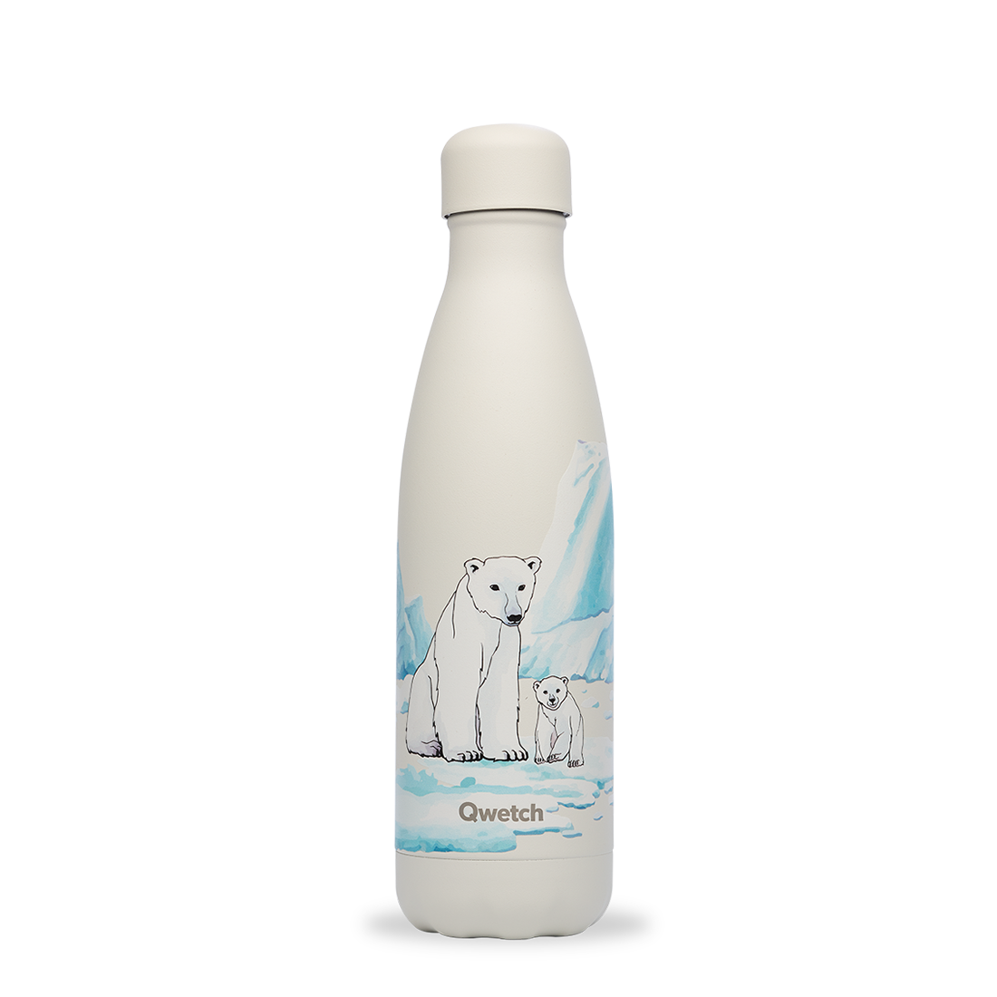 QWETCH Charity Thermoflasche ARKTIS EISBÄR | 500ml