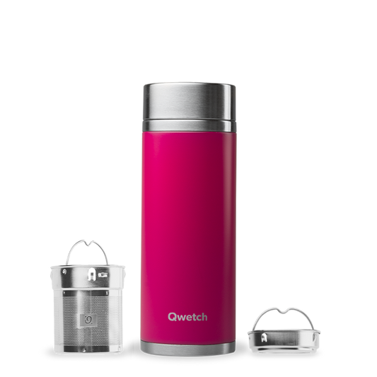QWETCH Teeflasche | Tea2Go | inkl. 2 Filter | 400ml