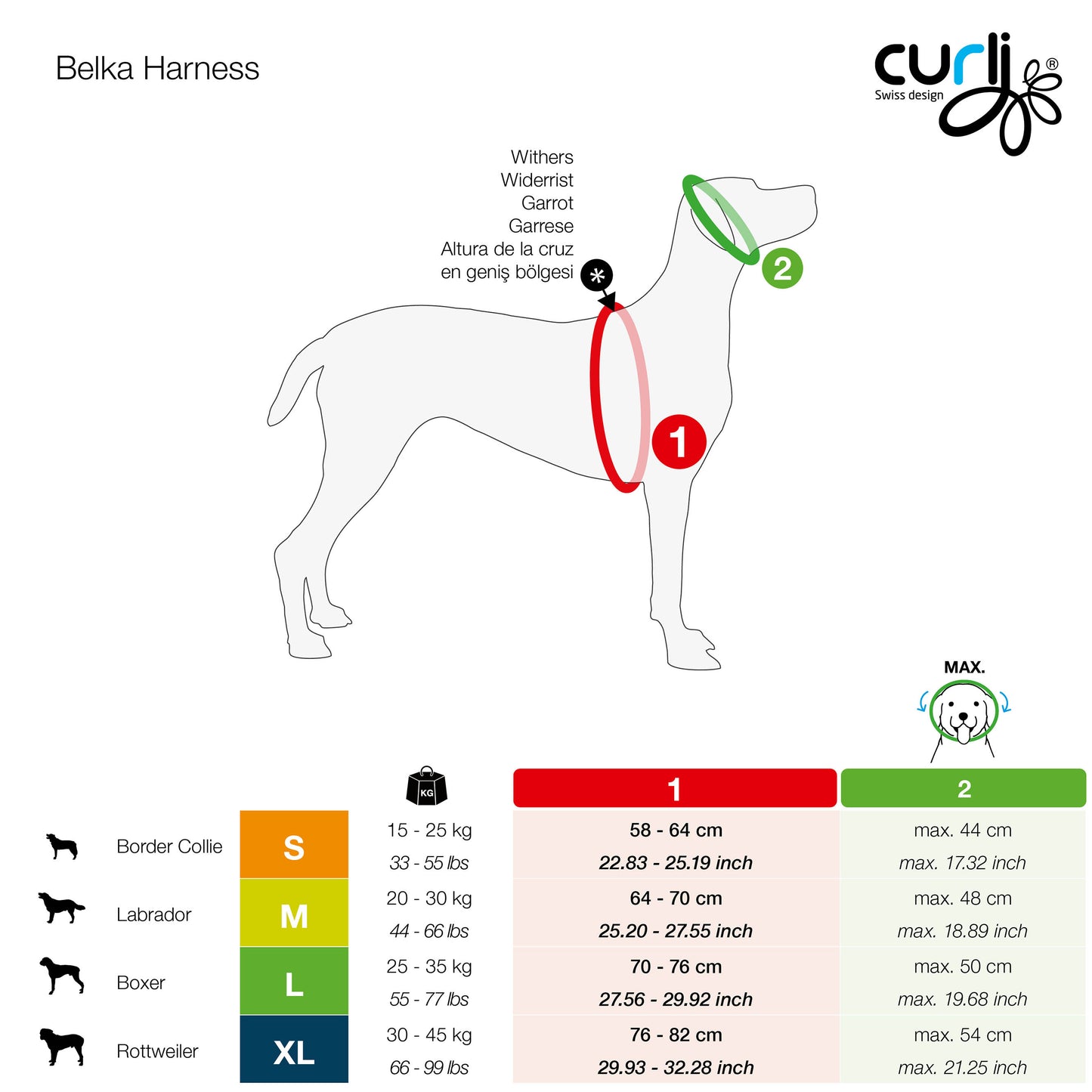 CURLI Geschirr BELKA Harness
