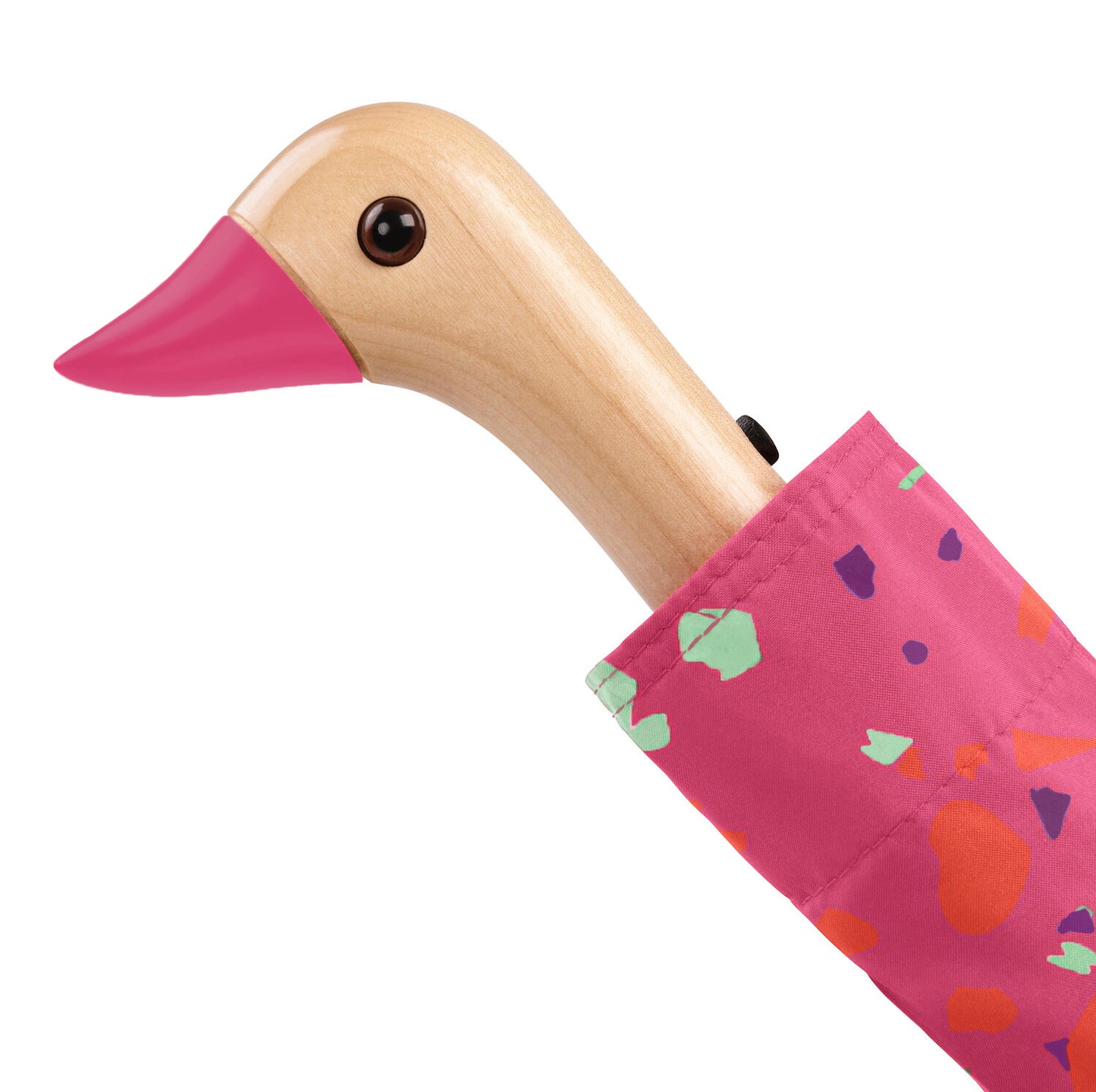 ORIGINAL DUCKHEAD EU handgefertigter Regenschirm mit Entenkopf TERRAZ-WOW | kompakt & nachhaltig