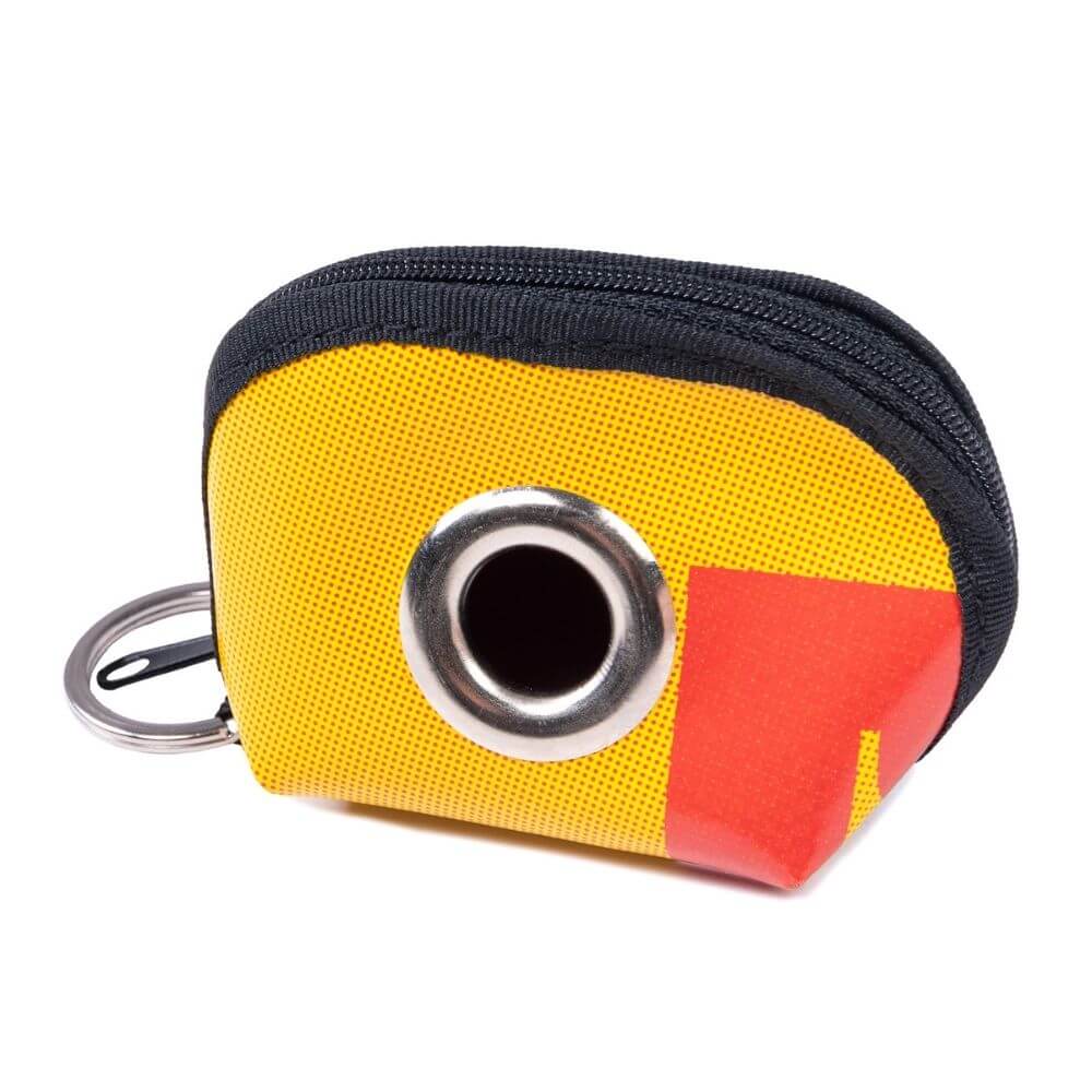 GROC GROC Kotbeutelspender aus recycelten Werbebannern | UPCYCLING | inkl. 1 Rolle Kotbeutel