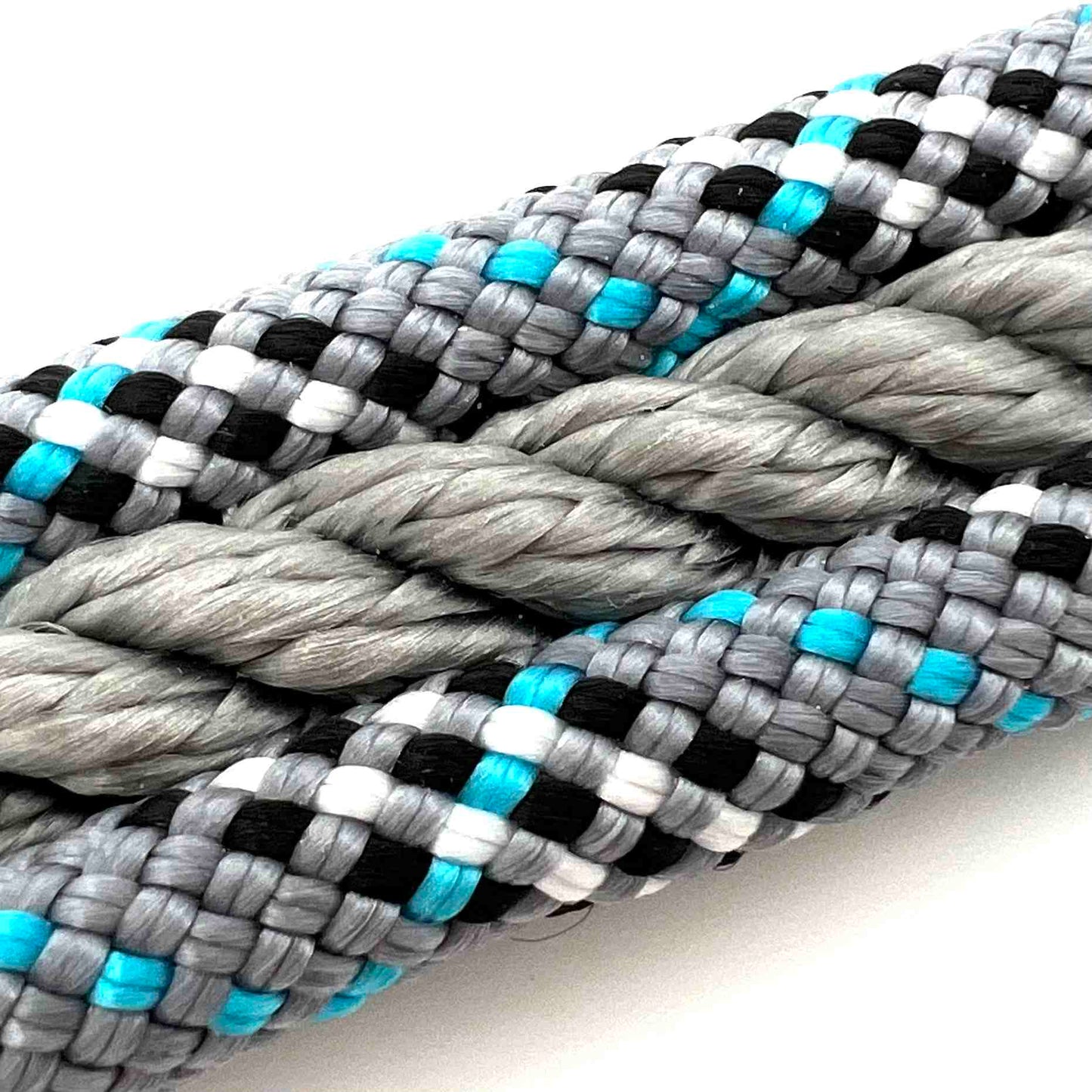 HAMBURG DOGS Handgefertigtes Hundehalsband Frenchi & Friends Barbara Turquise mit BioThane-Riemen | S, M & L