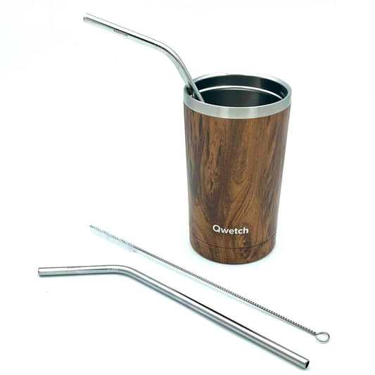 QWETCH | Trinkhalme aus Edelstahl | 2 Stück
