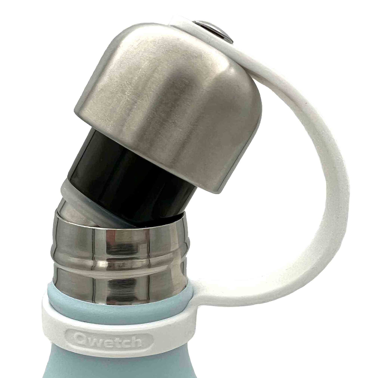QWETCH Schraubverschluss mit Silikonlasche | Zubehör für Thermoflaschen 260/500ml