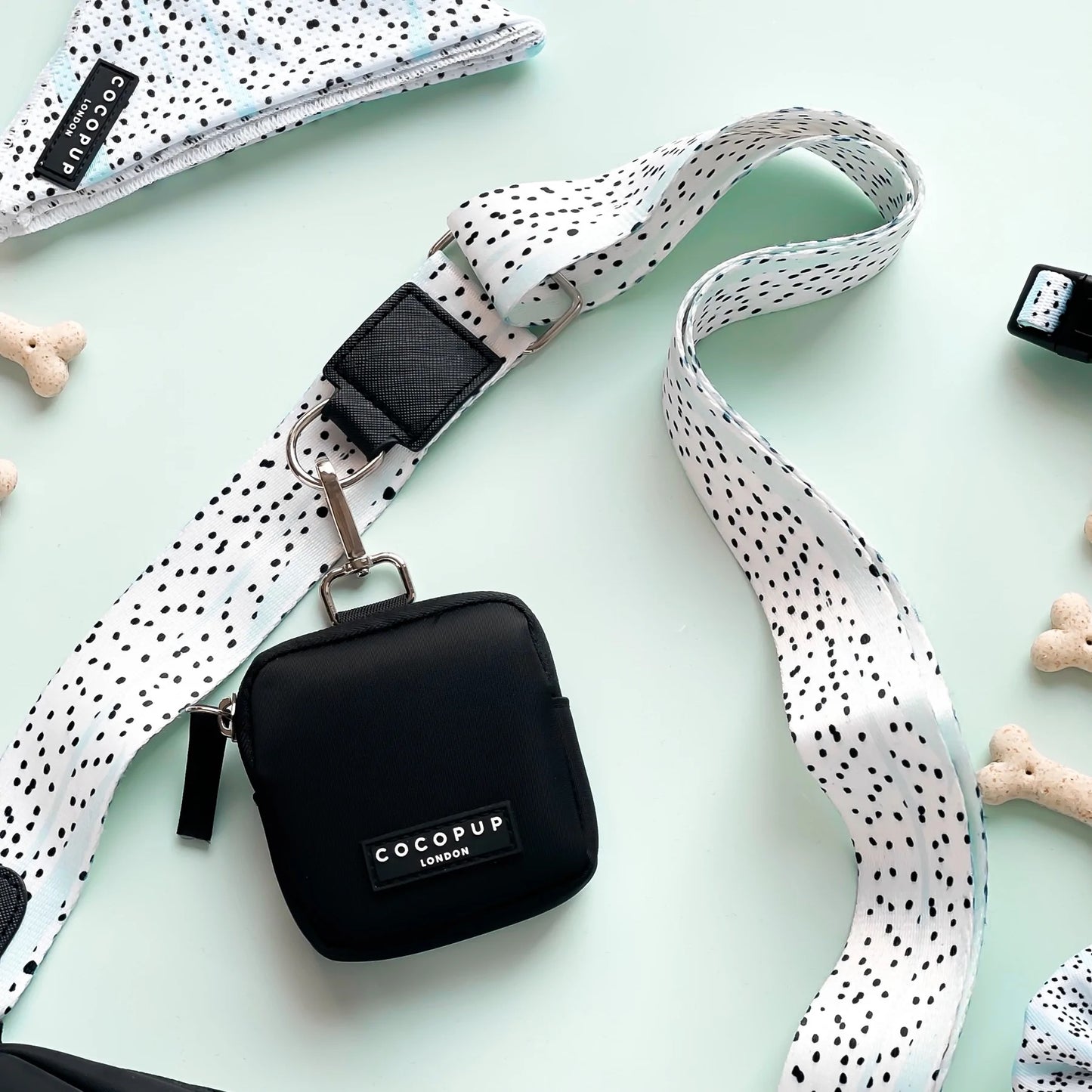 COCOPUP LONDON Bag Strap / Taschenriemen | Minze Dalmatiner