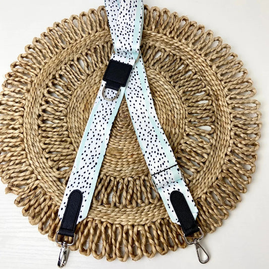 COCOPUP LONDON Bag Strap / Taschenriemen | Minze Dalmatiner