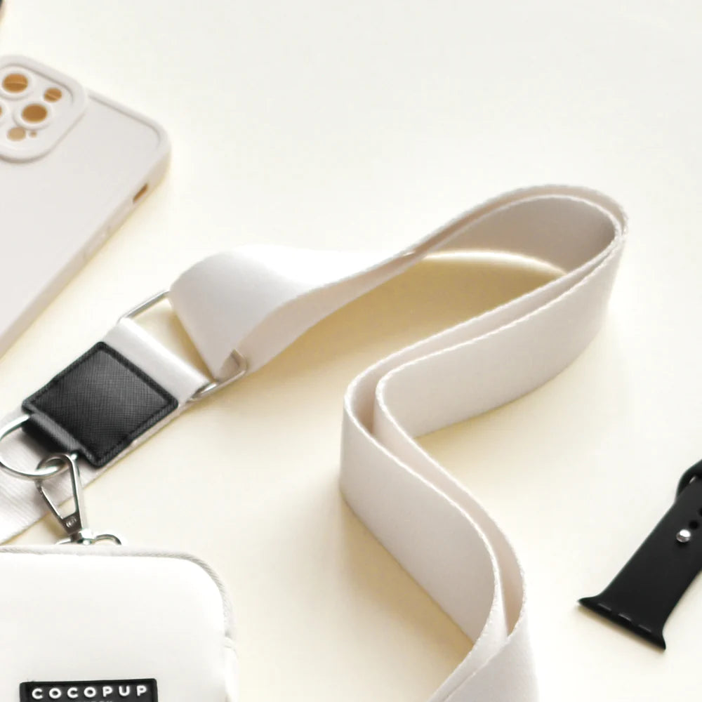 COCOPUP LONDON Bag Strap / Taschenriemen | cremeweiß