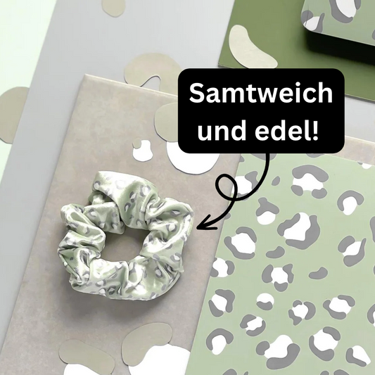 COCOPUP LONDON Scrunchie by Cocopup Lane | Sage Leopard