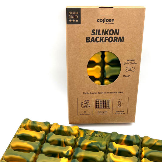 COLLORY Backmatte "Knochen" aus 100% lebensmittelechtem Platinsilikon zur Herstellung von Hundekeksen