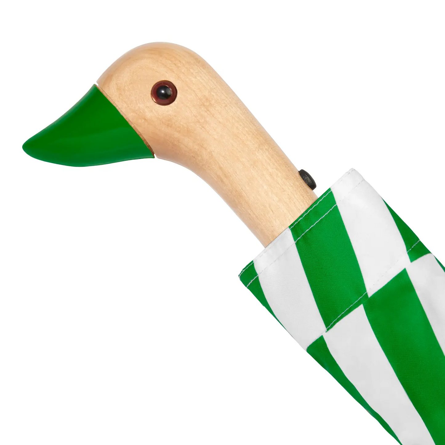 ORIGINAL DUCKHEAD EU handgefertigter Regenschirm mit Entenkopf KELLY BARS | kompakt & nachhaltig