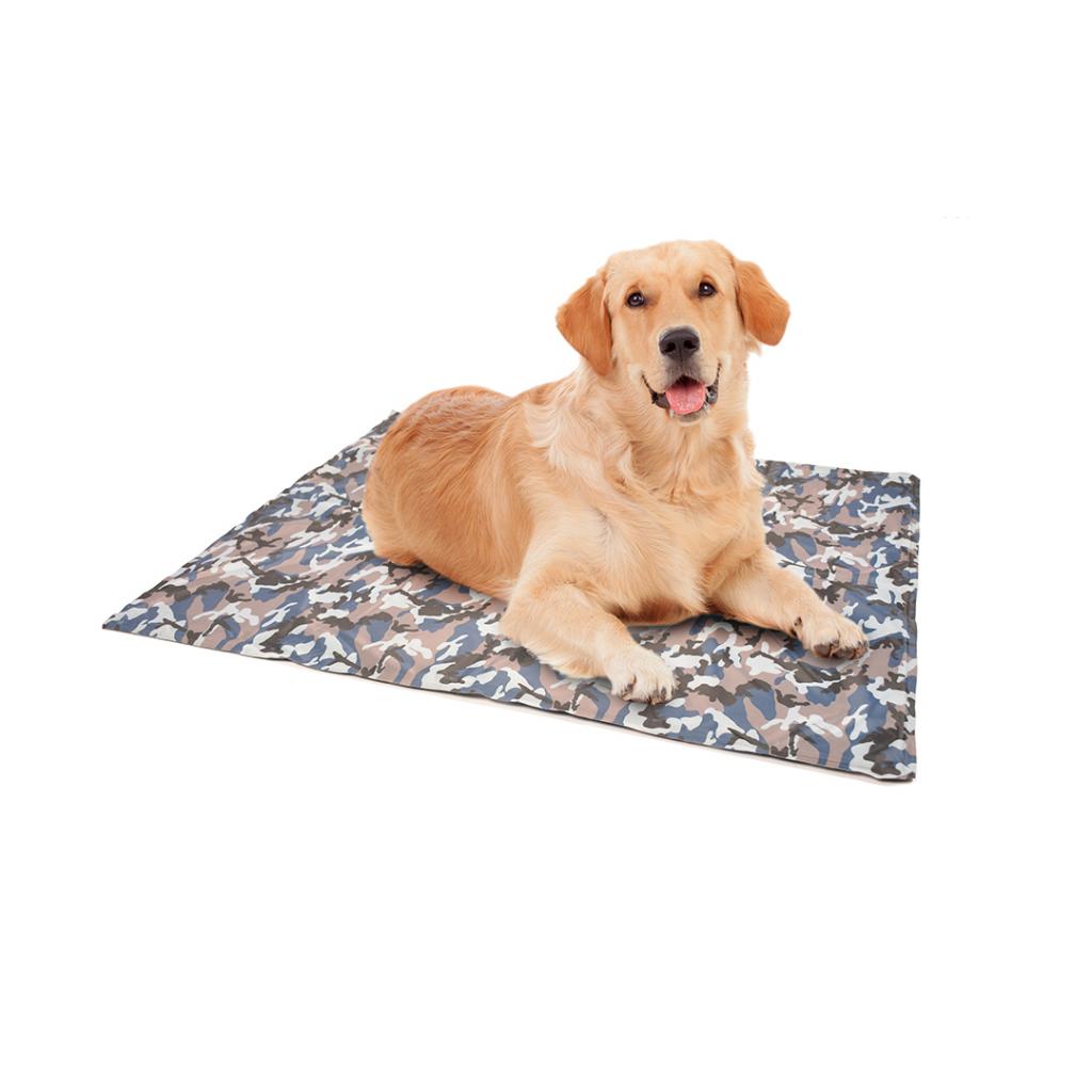 DUVO+ selbstaktivierende Kühlmatte für Hunde & Katzen aus robustem Nylonmaterial mit Gelfüllung
