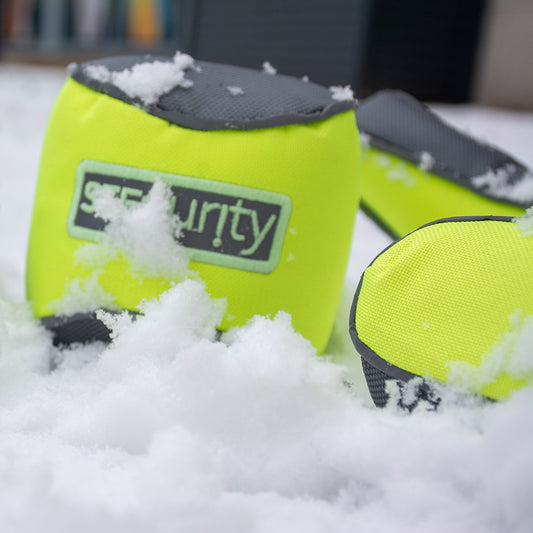 DUVO+ reflektierendes Hundespielzeug "BALL" NEON gelb aus der SEEcurity Serie | Night & Day Play Ball
