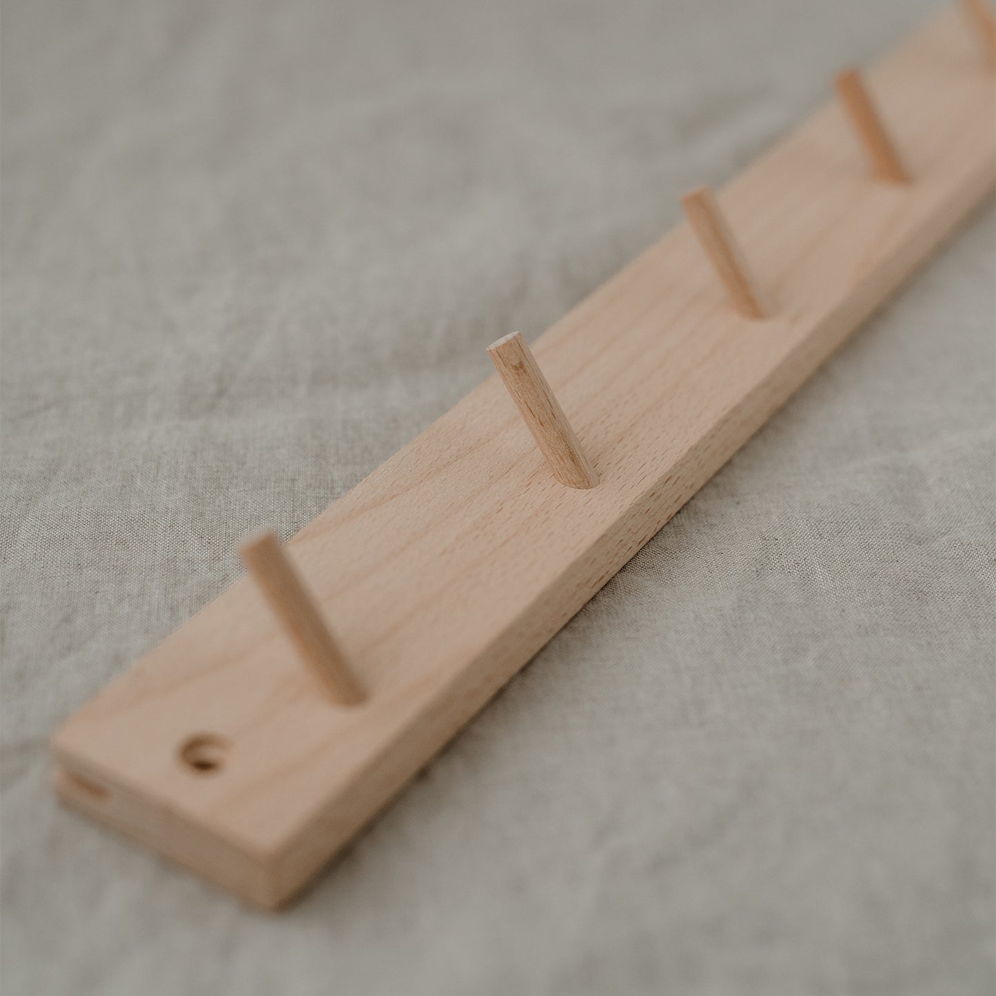 EULENSCHNITT Hakenleiste mit Kartenhalter 47cm mit 5 Haken