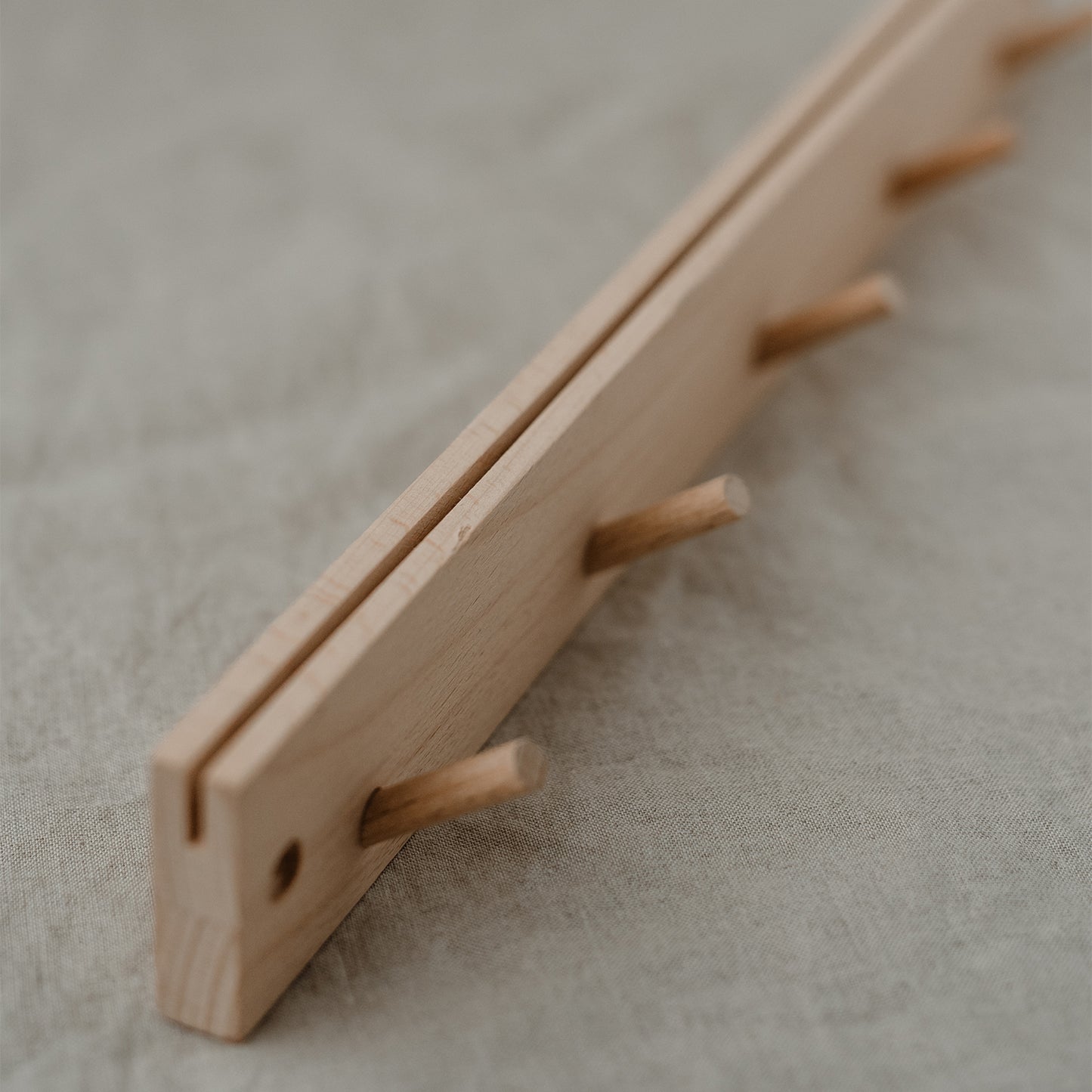 EULENSCHNITT Hakenleiste mit Kartenhalter 47cm mit 5 Haken