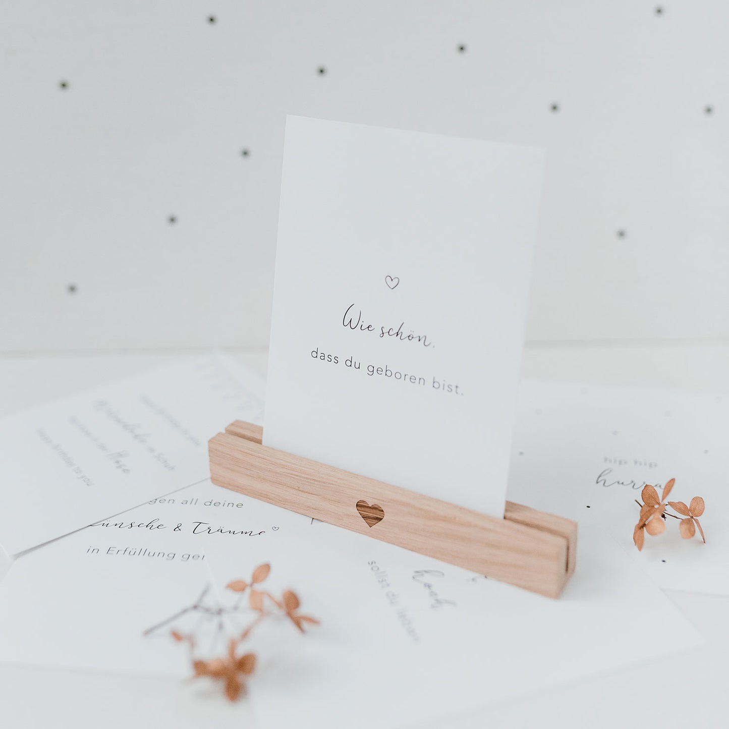 EUELNSCHNITT Postkarte "Wie schön, dass du geboren bist." | Din A6