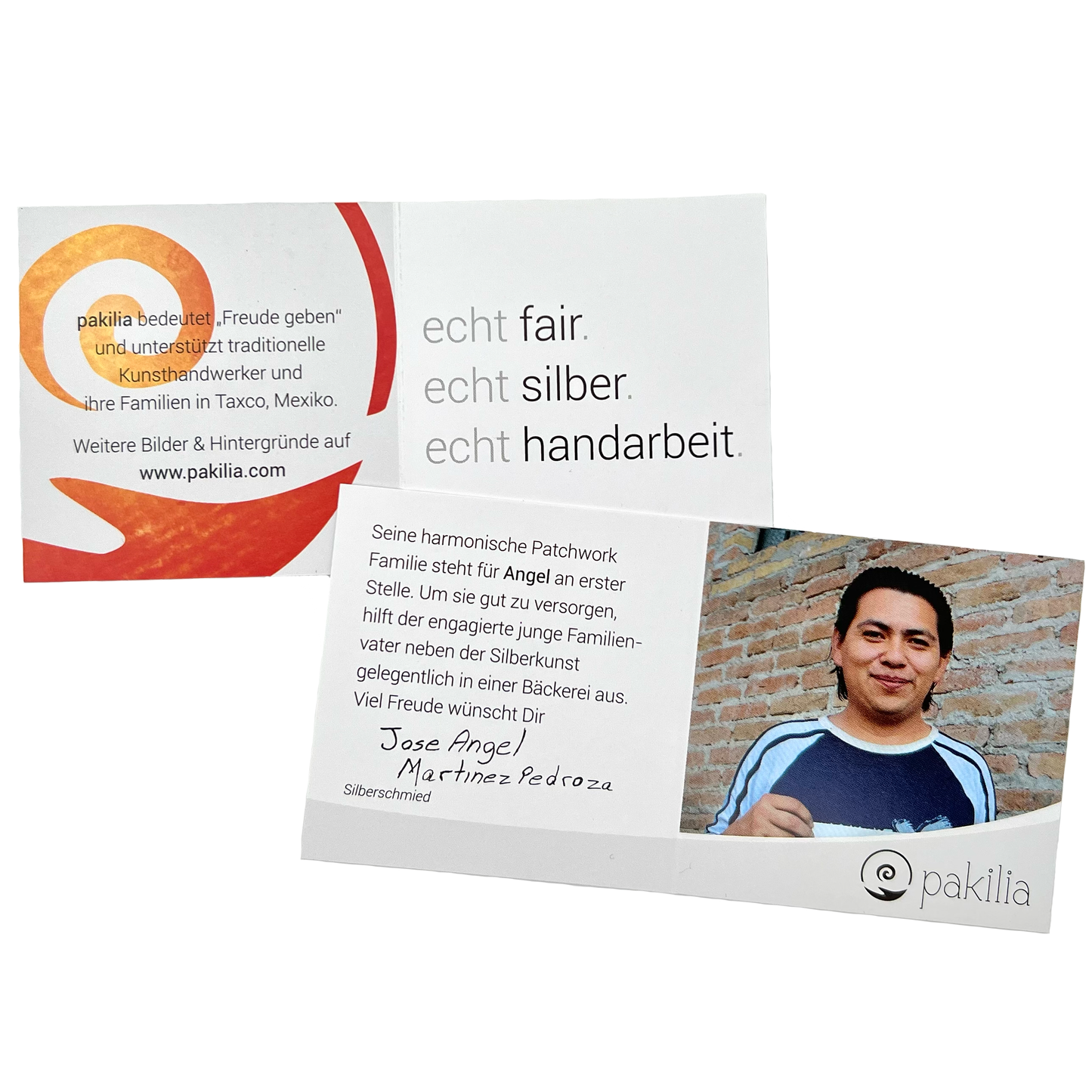 PAKILIA handgefertigte Creole "MUNDITO - kleine Welt" aus hochwertigem 925er Silber | Fair-Trade