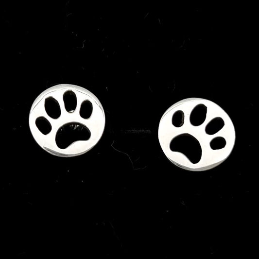 PAKILIA handgefertigte Ohrstecker "Hundepfoten" aus hochwertigem 925er Silber | Fair-Trade