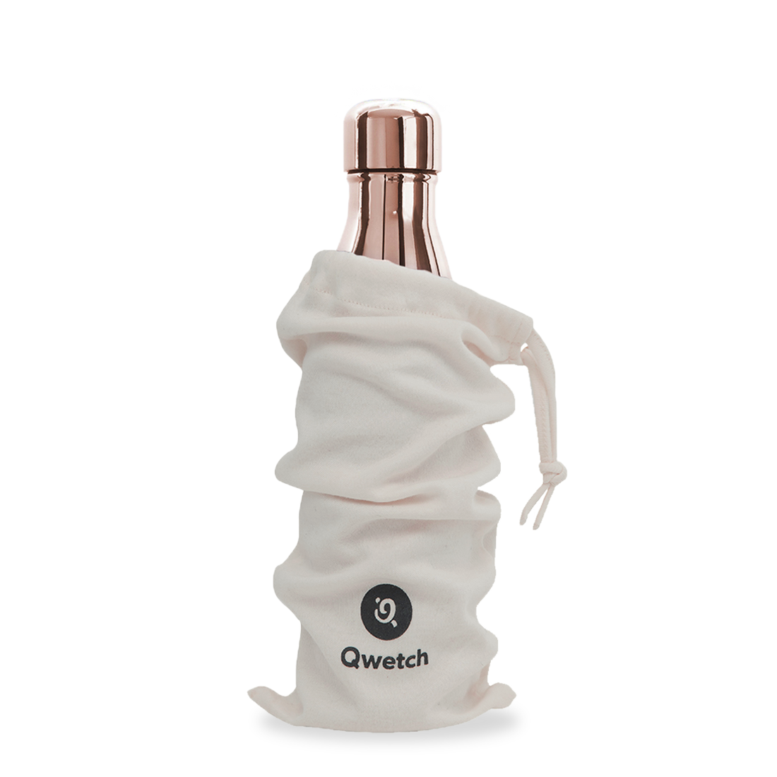 QWETCH Thermoflasche / Isolierflasche aus Edelstahl METALLIC ROSE GOLD | 500ml