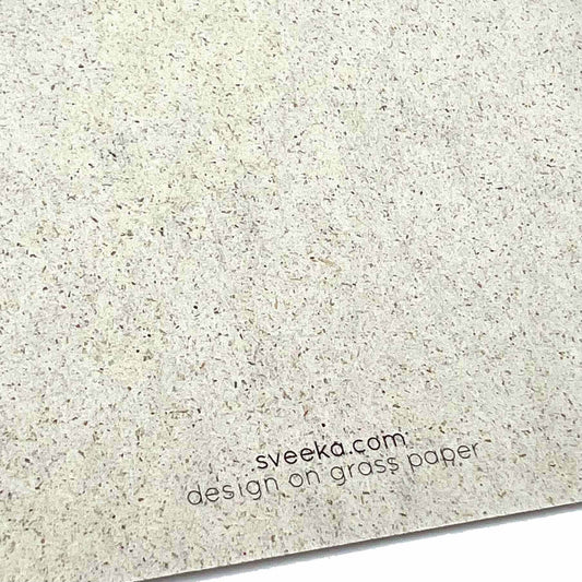 SVEEKA nachhaltige Postkarte "happy birthday" mit bunter Wimpelkette aus Graspapier