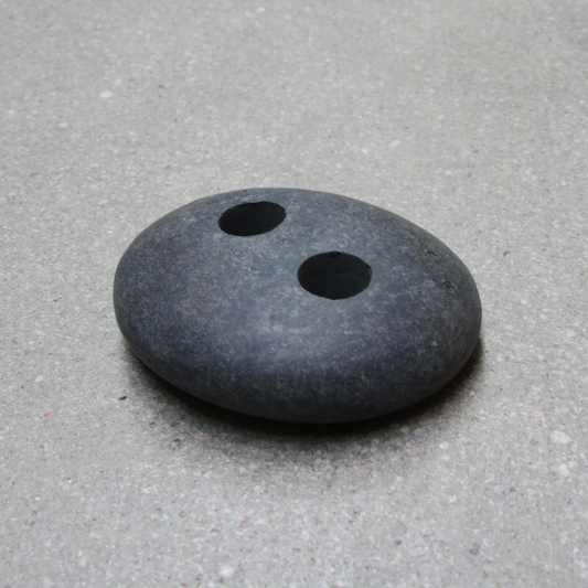 TANDKVIST Zahnbürstenständer aus dunklem Flussstein