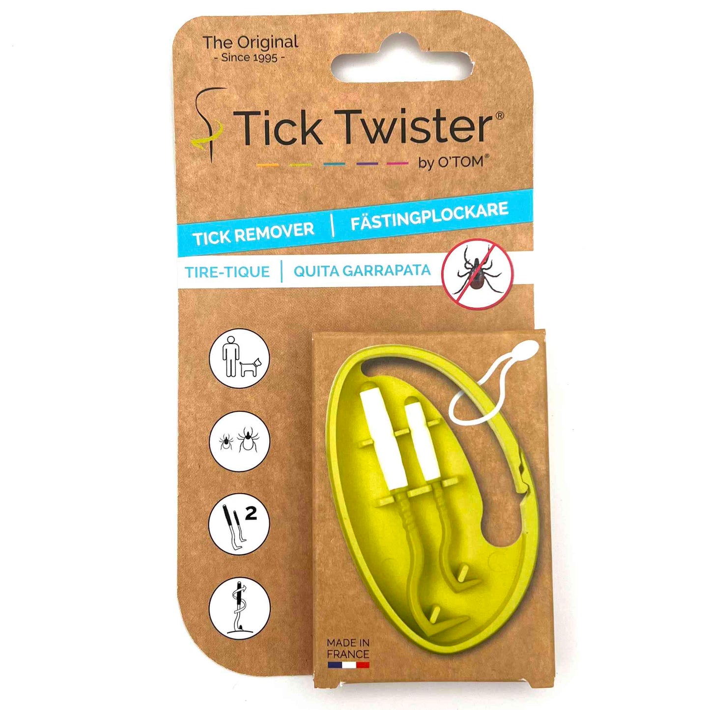 O´TOM® Tick Twister® | Zeckenentferner / Zeckenhaken in Clipbox