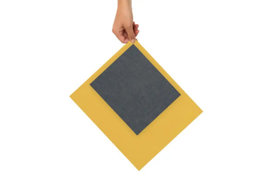 TOFF & ZÜRPEL® SET Bienenwachstücher M (blau, 28x24cm) & L (gelb, 42x36cm) | 2 Stück