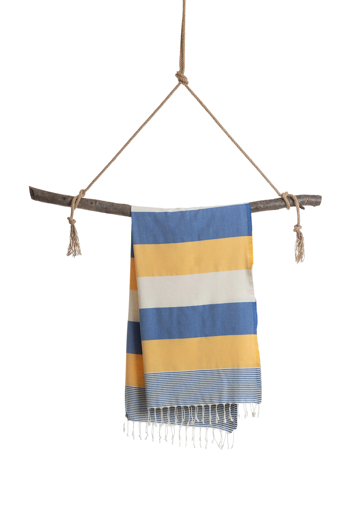 TOWEL TO GO handgefertigtes Baumwolltuch / Baumwolldecke | Reisehandtuch | extra saugstark | 100% reine Baumwolle | vegan