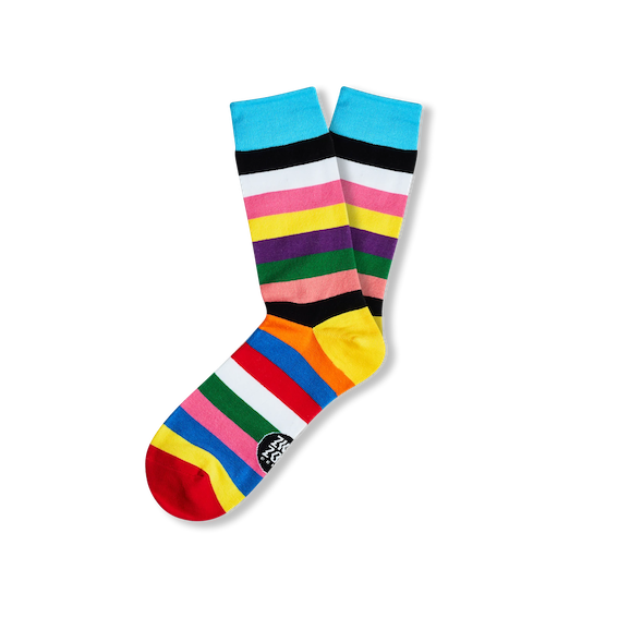 ZIGGI ZOOG Socken "Colorful Stripes" | bunte Streifen | Baumwolle, Polyamide, Elastan | one size