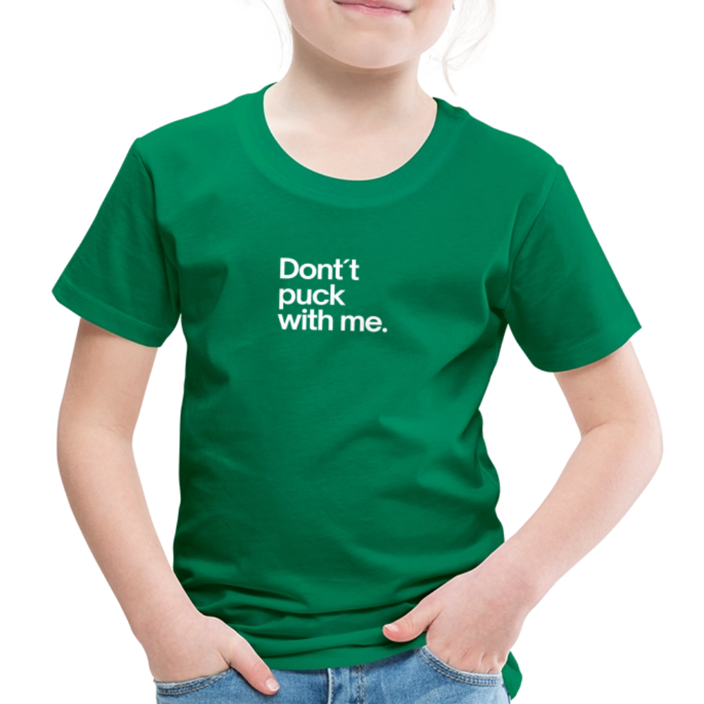 SHIRTGLÜCK Kinder Premium T-Shirt „Don ´t puck with me“ - Kelly Green
