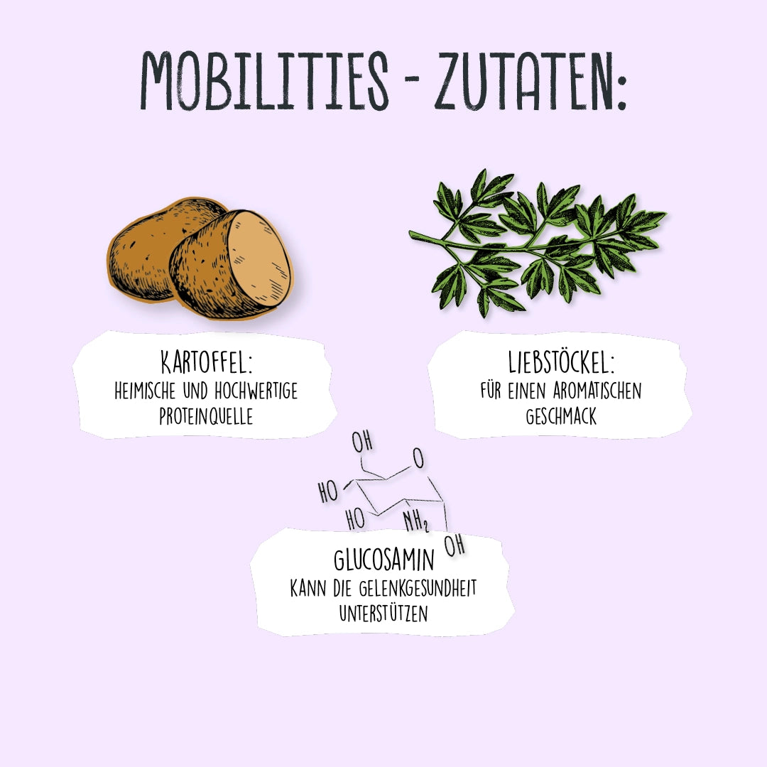 VEGDOG Hundeleckerlies "Mobilities" aus Kartoffeln im 115g Beutel | vegan (Kopie) (Kopie)