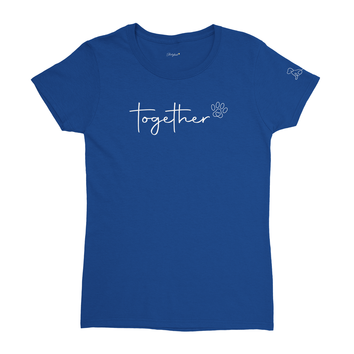 SHIRTGLÜCK vielseitiges Damen-T-Shirt "together" mit Rundhalsausschnitt | 100% Baumwolle mit 180 g/m²