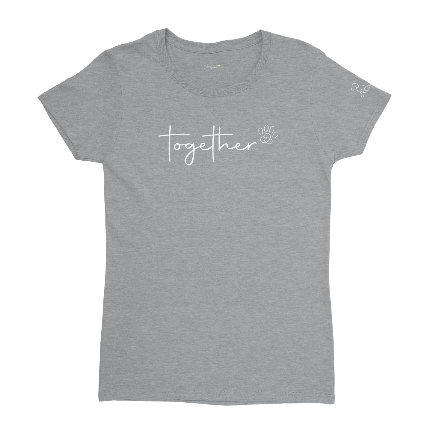 SHIRTGLÜCK vielseitiges Damen-T-Shirt "together" mit Rundhalsausschnitt | 100% Baumwolle mit 180 g/m²