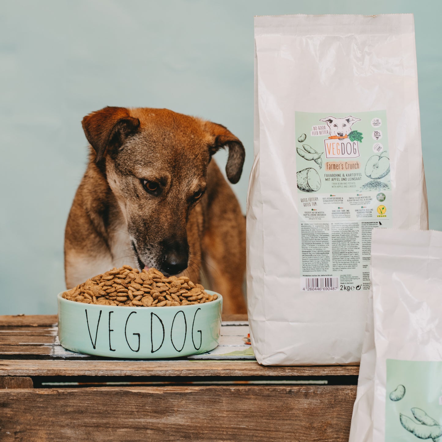 VEGDOG Hundefutter "Farmer´s Crunch" mit Favabohne & Kartoffel - 2kg | vegan
