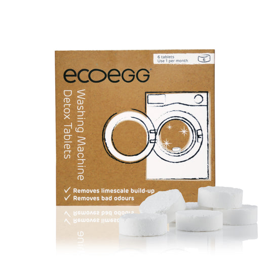 ECOEGG Detox Tablets - 6 Stück Reinigungstabletten für die Waschmaschine | umweltfreundlich | zero waste | vegan