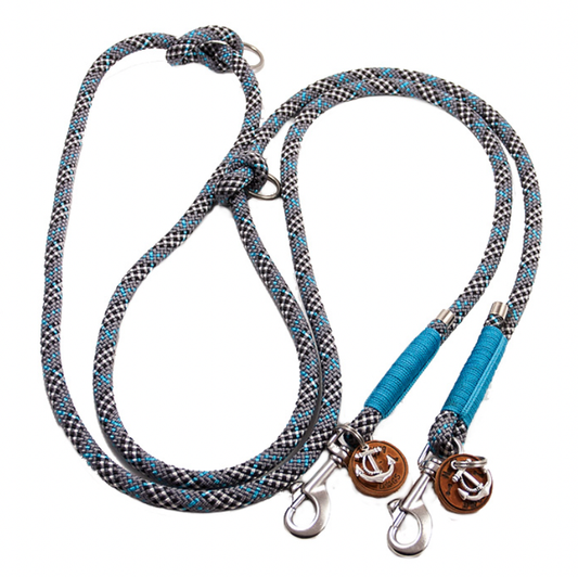 Hundeleine aus Tau in Türkis