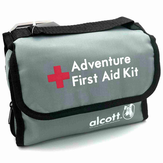 ALCOTT Adventure Erste Hilfe SET für Menschen & Tiere | 47 Teile | Tasche grau