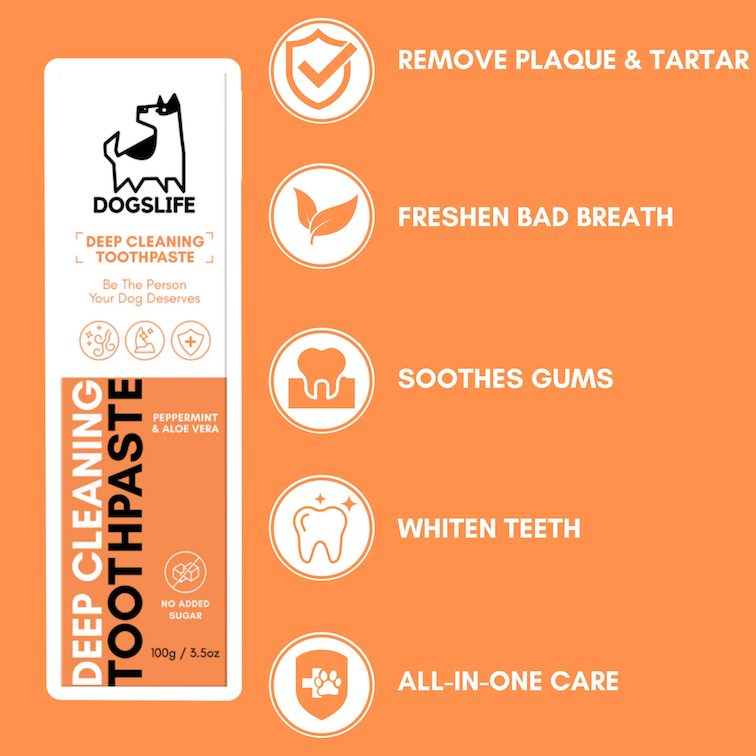 DOGSLIFE natürliche Zahnpasta | Deep Cleaning Toothpaste | 100g