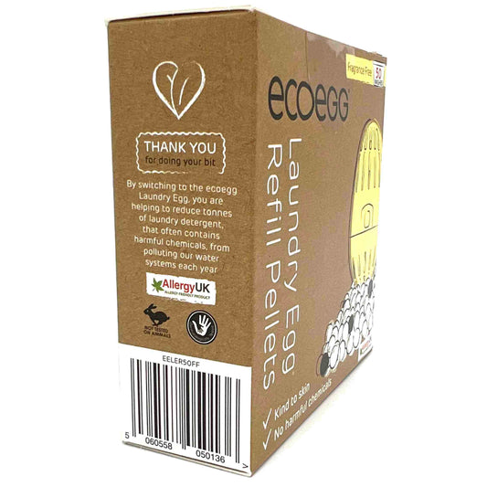 ECOEGG Laundry Egg® Refill Pellets | Nachfüllpack für Wäscheei | Mineralpellets | GELB duftlos | vegan