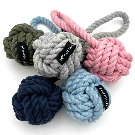 NORDOG Original Seilspielzeug für Hunde | Seil mit Knoten
