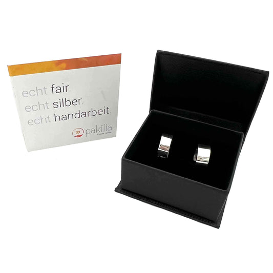 PAKILIA handgefertigte Creole "MUNDITO - kleine Welt" aus hochwertigem 925er Silber | Fair-Trade